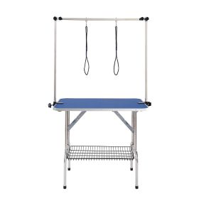 VEVOR Pet Grooming Table Two Arms with Clamp, 36''x24'' Dog Grooming Station, Foldable Pets Grooming Stand for Medium and Small Dogs VEVOR Pet Grooming Table Two Arms with Clamp, 36''x24'' Dog Grooming Station, Foldable Pets Grooming Stand for Medium and Small Dogs