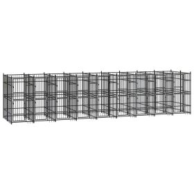 Outdoor Dog Kennel Steel 178.6 ft² Outdoor Dog Kennel Steel 178.6 ft²